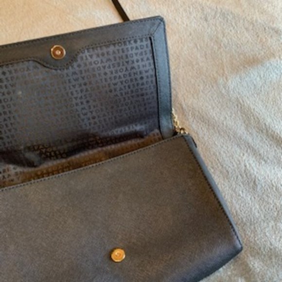 NWOT Kate Spade Black Saffiano leather - Picture 3 of 6